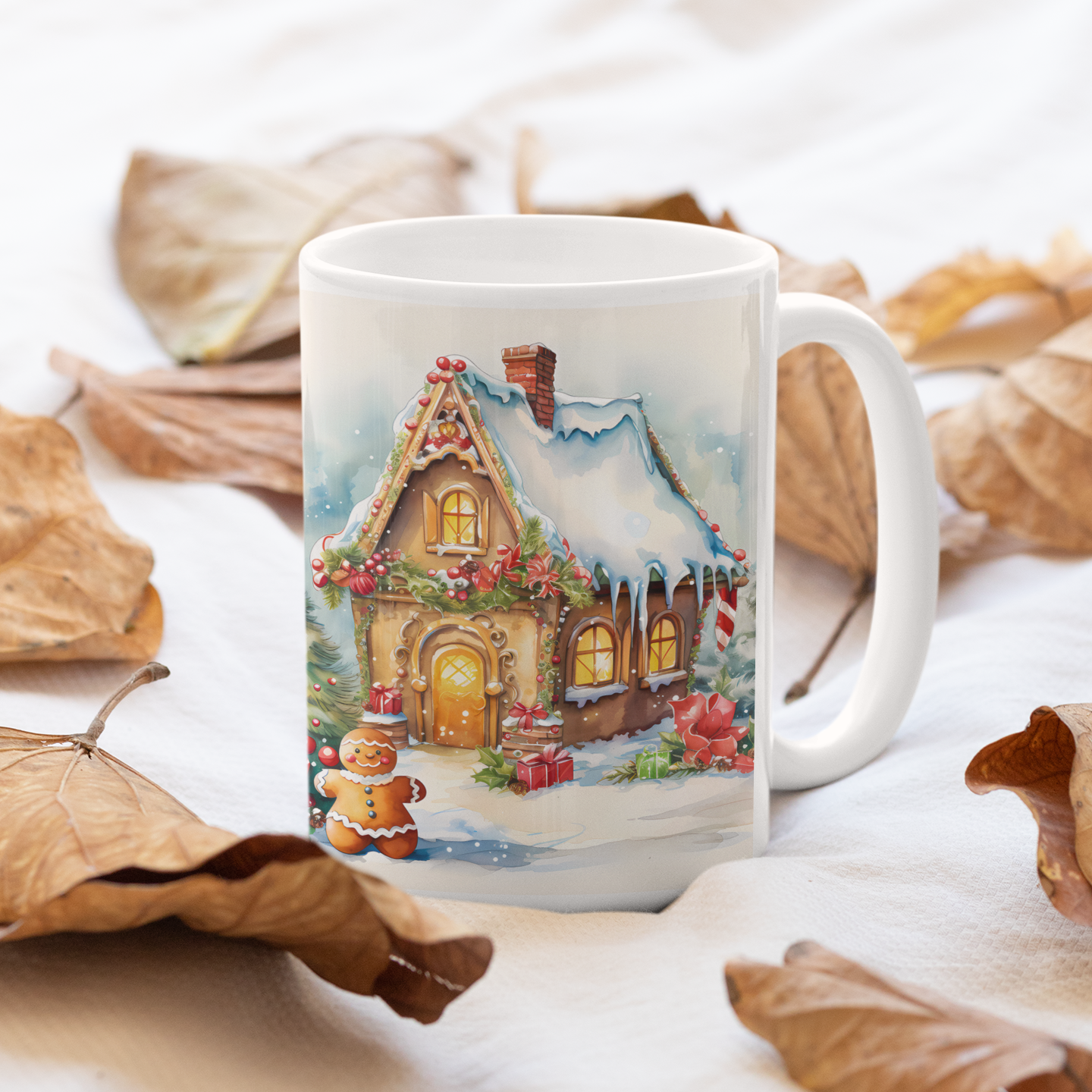 "Cartoon Gingerbread" 15 oz Coffee Mug