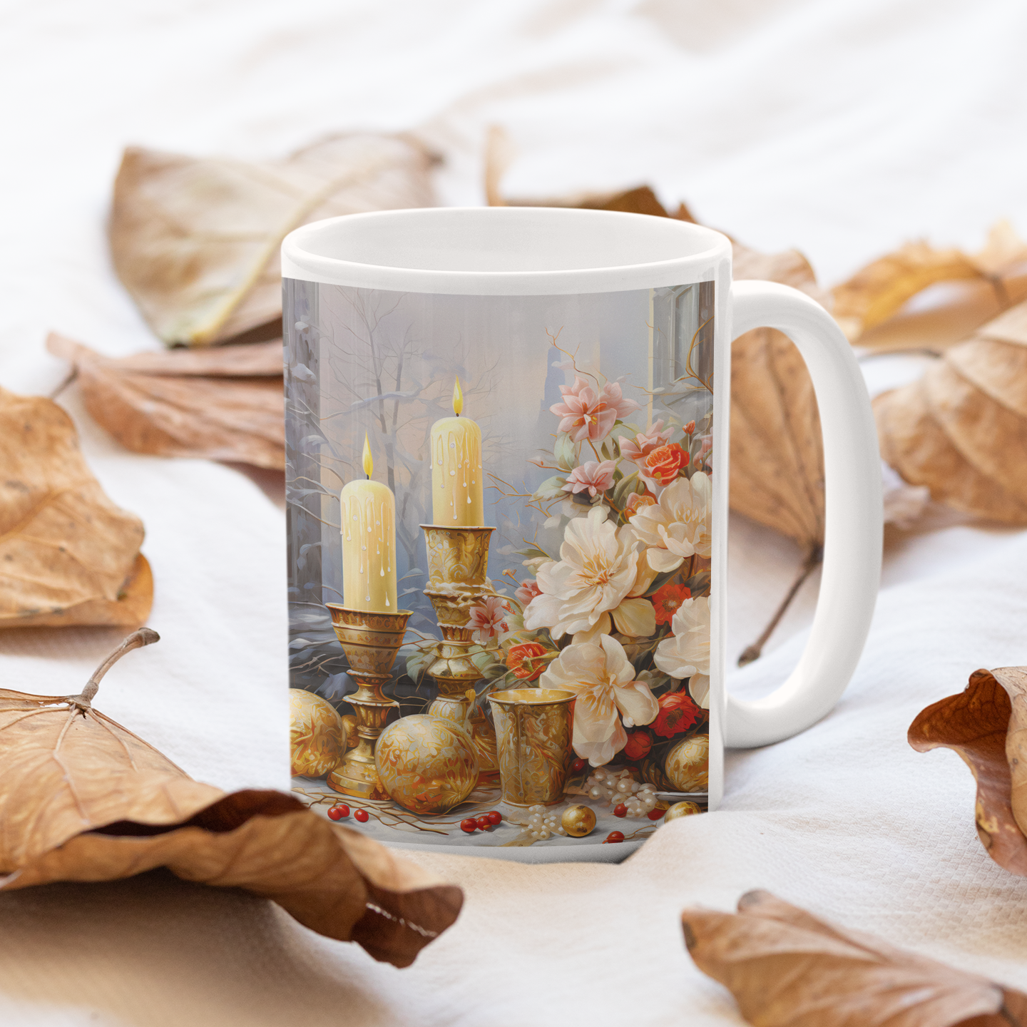 "Christmas Candles" 15 oz Coffee Mug