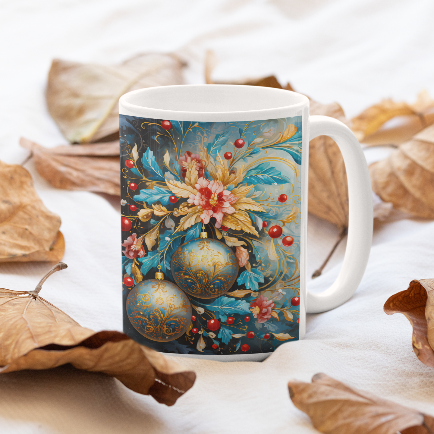 "Christmas Ornaments" 15 oz Coffee Mug