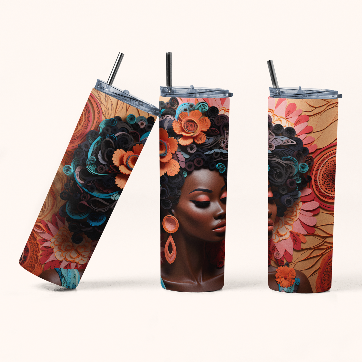 "Melanin No. 1" 20 oz Skinny Tumbler