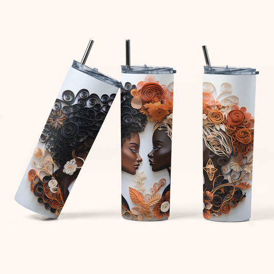 "Melanin No. 6" 20 oz Skinny Tumbler