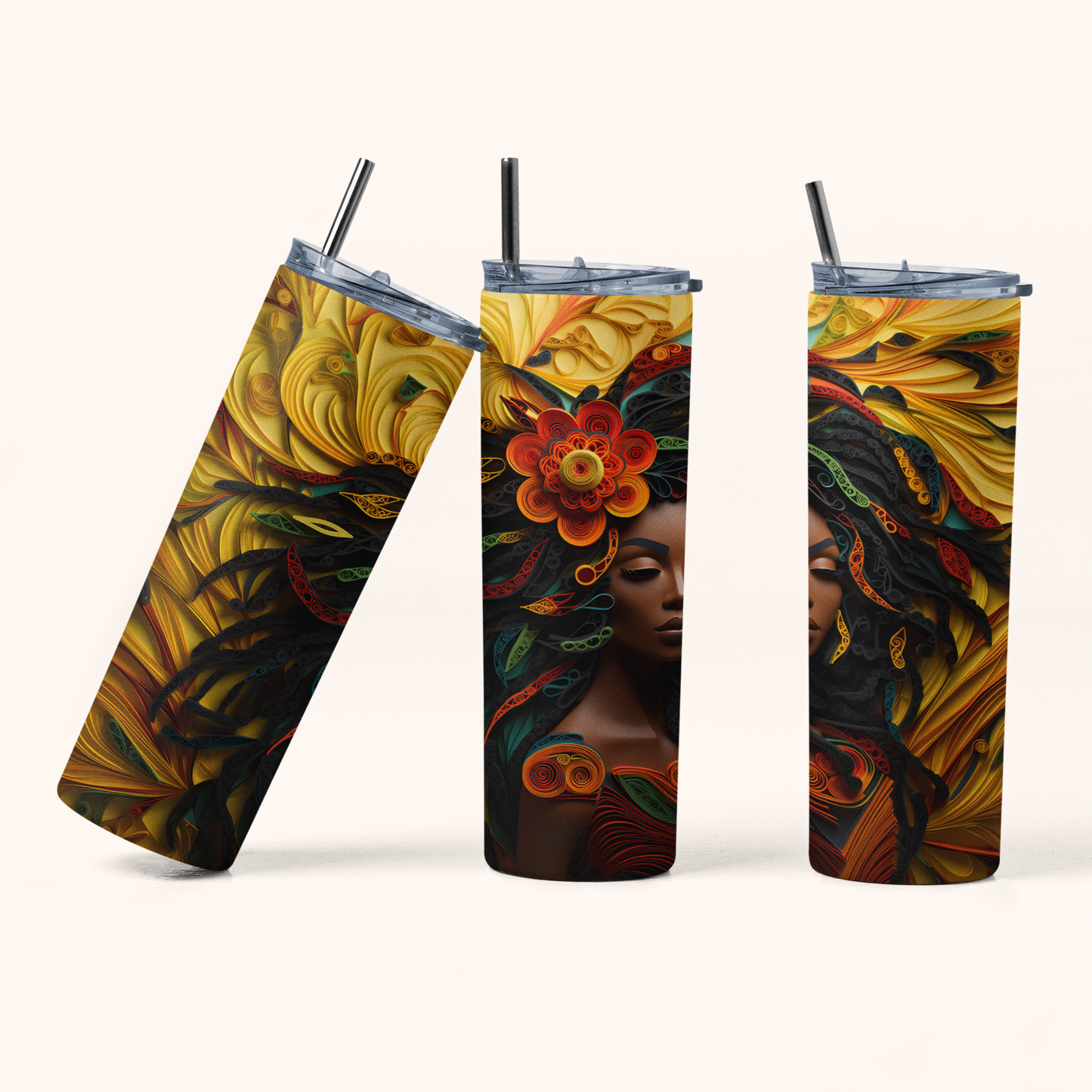 "Melanin No. 7" 20 oz Skinny Tumbler